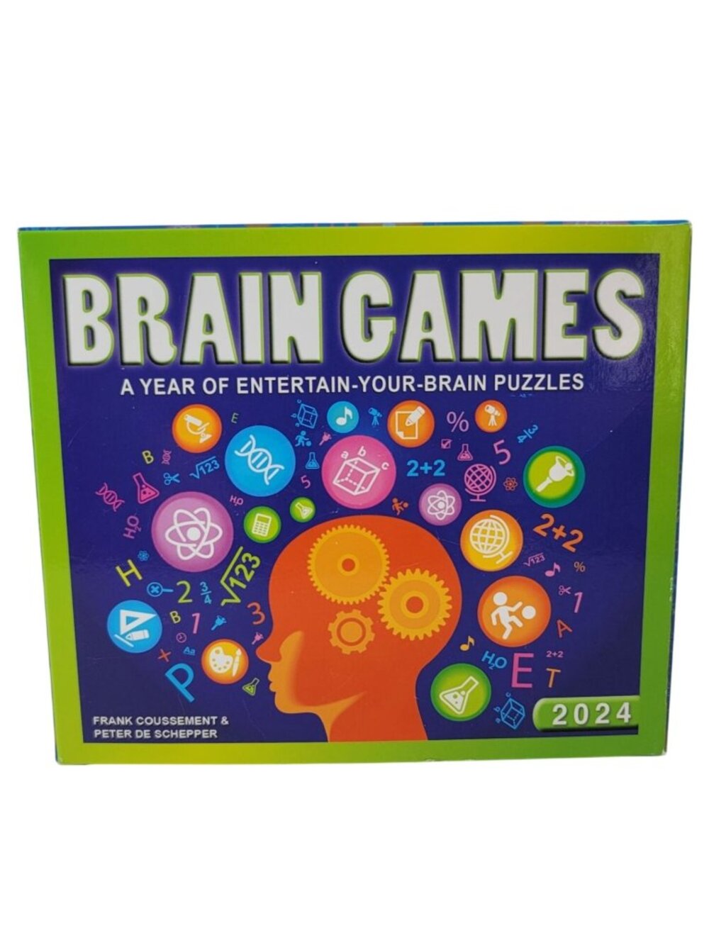 Brain Games Calendar 2024 6x5" Daily Desktop Every Day Cognitive Memory NEW